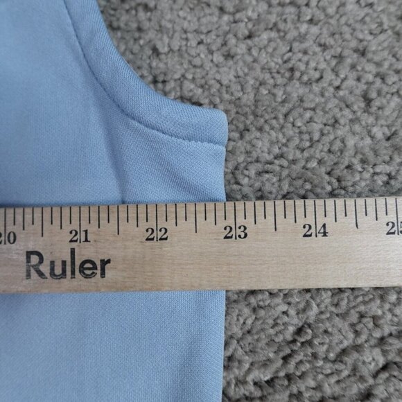 Footjoy Sweater Large Blue Sleeveless 1/4 Zip Performance Vest - Picture 5 of 5